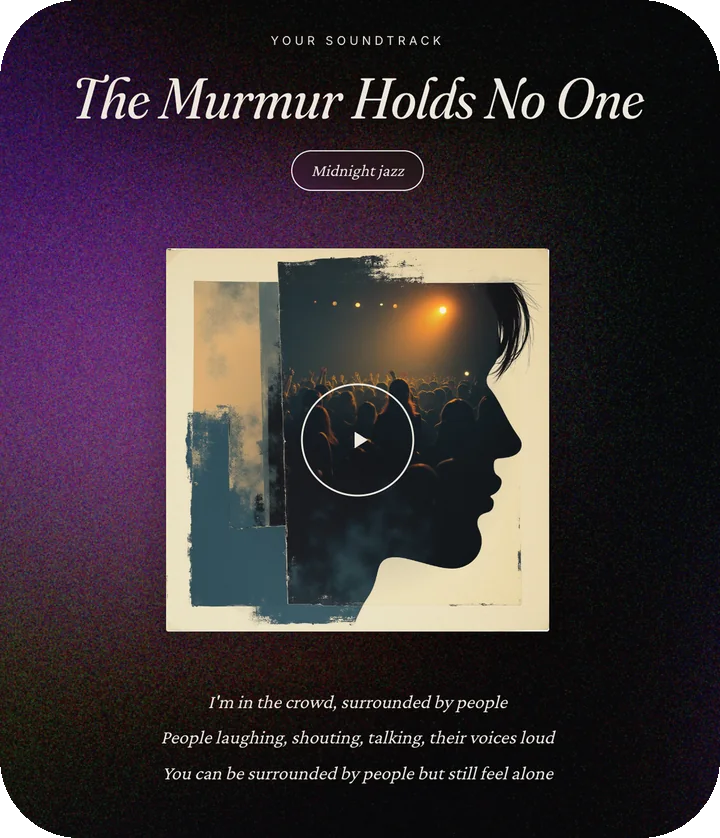 Soundtrack of Your Life, example card