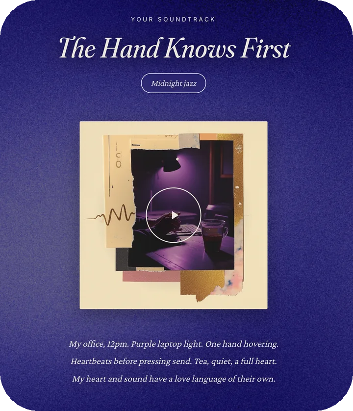 Soundtrack of Your Life, example card